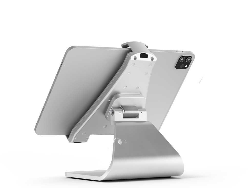 xMount@Table top Allround-Table holder made of high quality aluminum for all tablets.