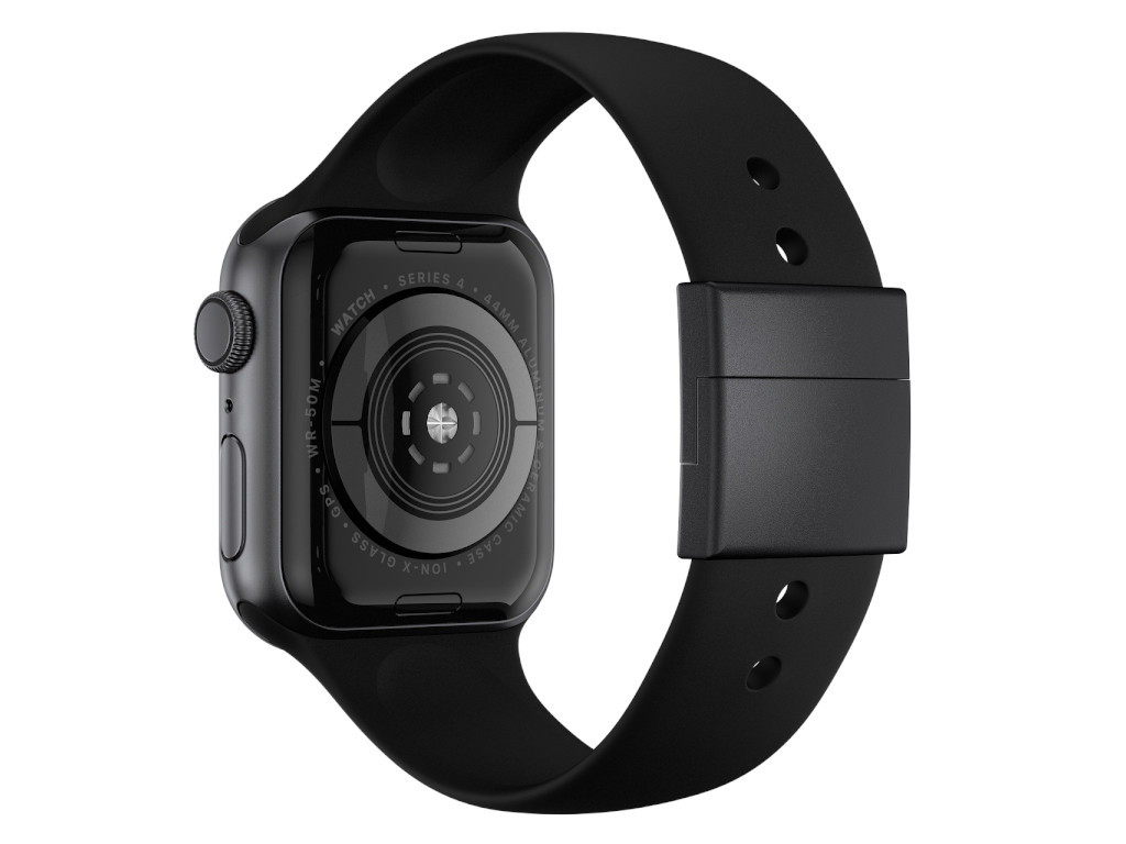 xMount@Strap Apple Watch Armband schwarz Aluminiumverschluß schwarz