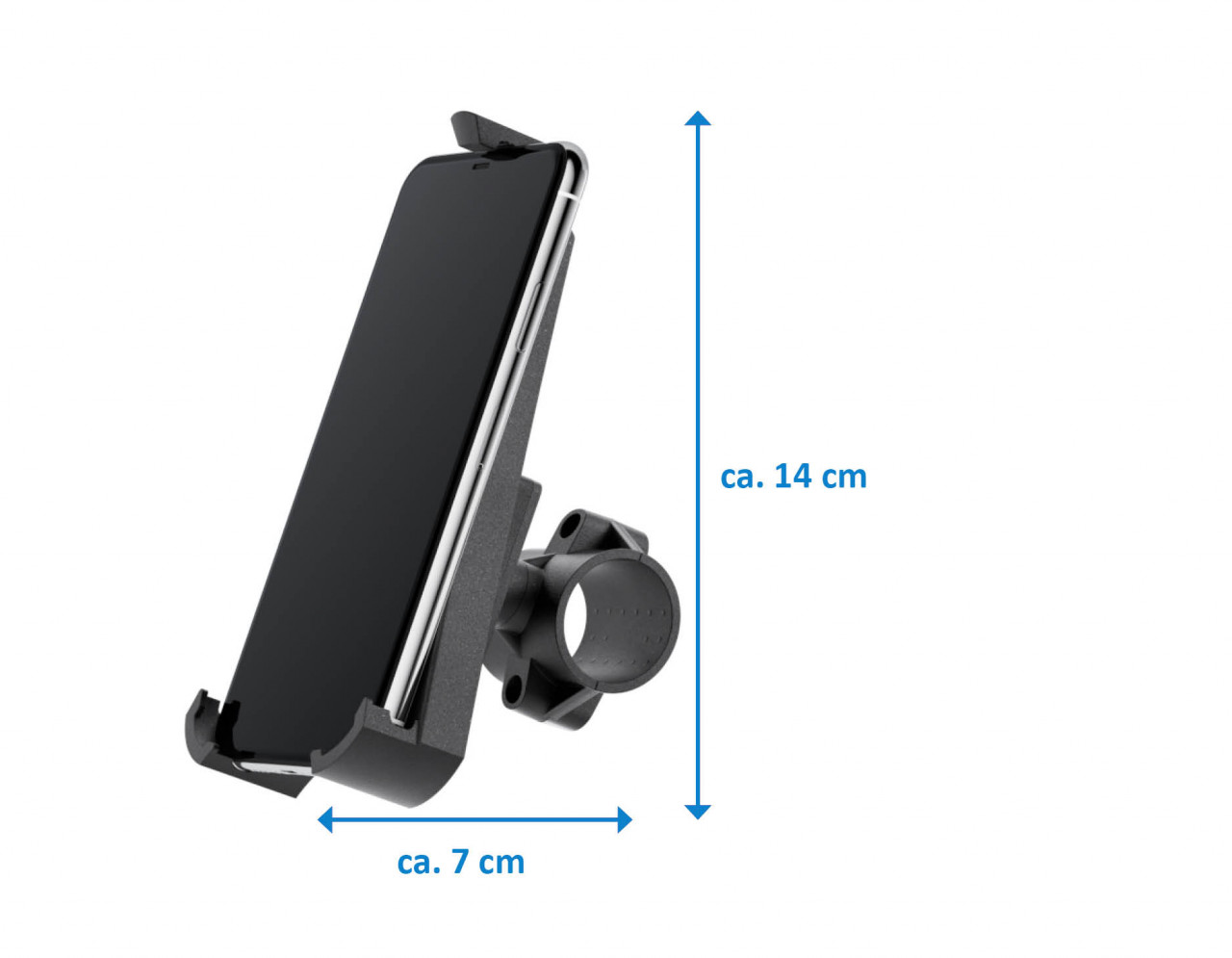xMount@Bike - iPhone X Fahrradhalterung behält das iPhone im Blick und die Hände am Lenker