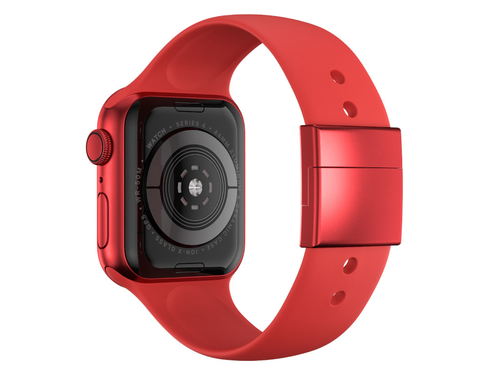 xMount@Strap Apple Watch Armband rot Aluminiumverschluß rot