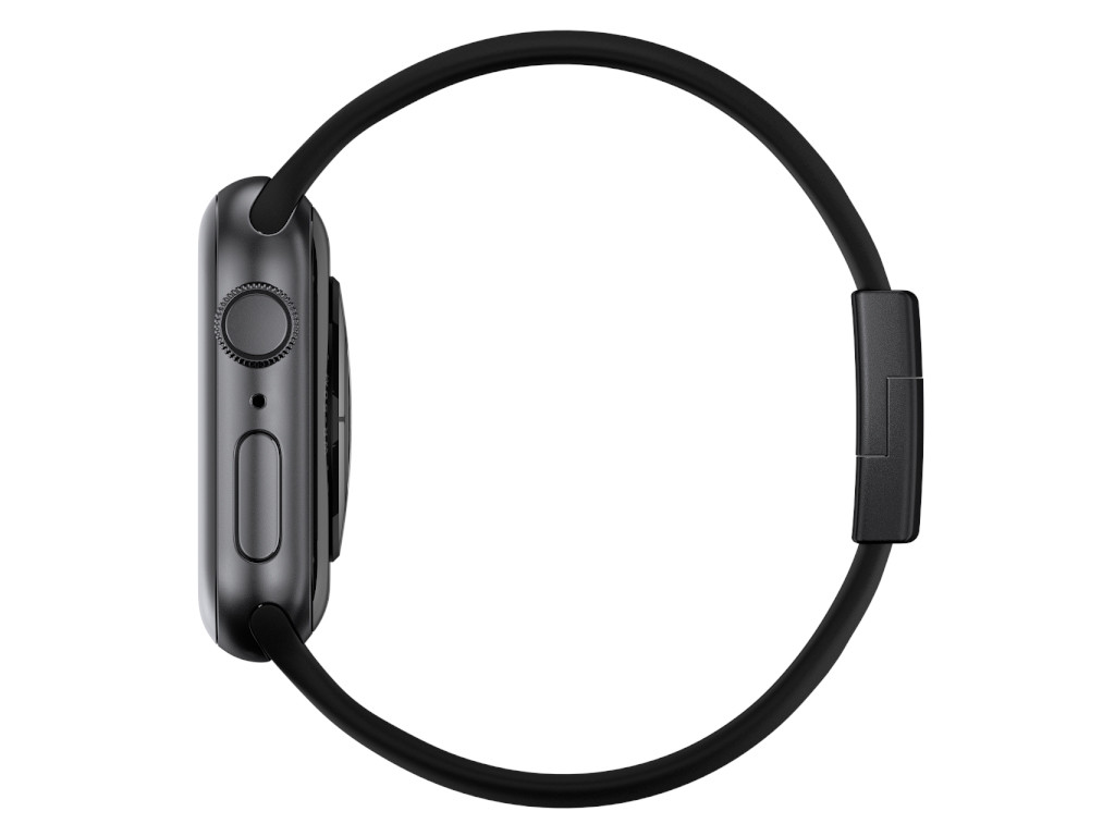 xMount@Strap Apple Watch band black aluminum close black