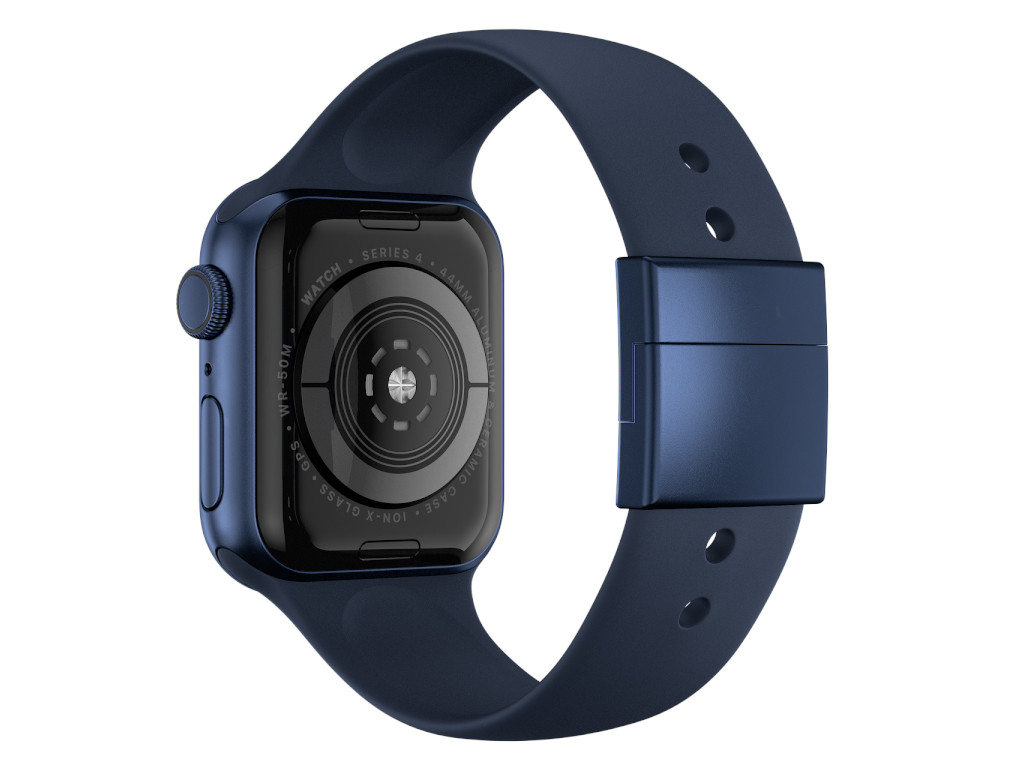 xMount@Strap Apple Watch Armband blau Aluminiumverschluß blau
