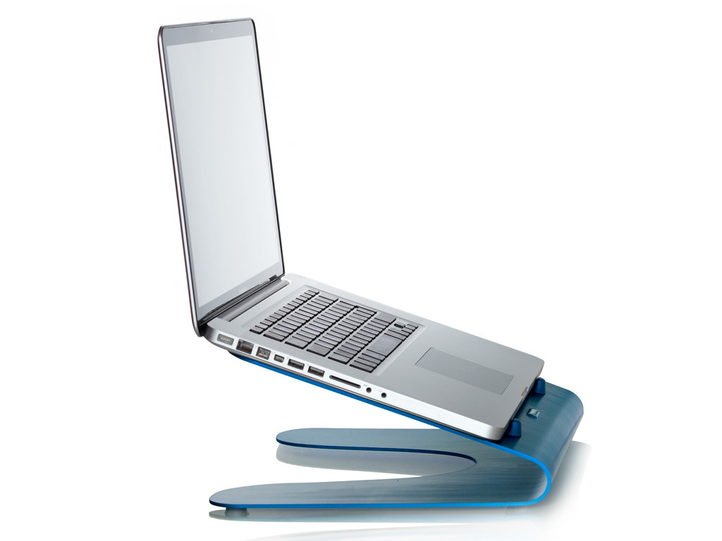 xMount@Wave MacBook Stand/Tischständer blau