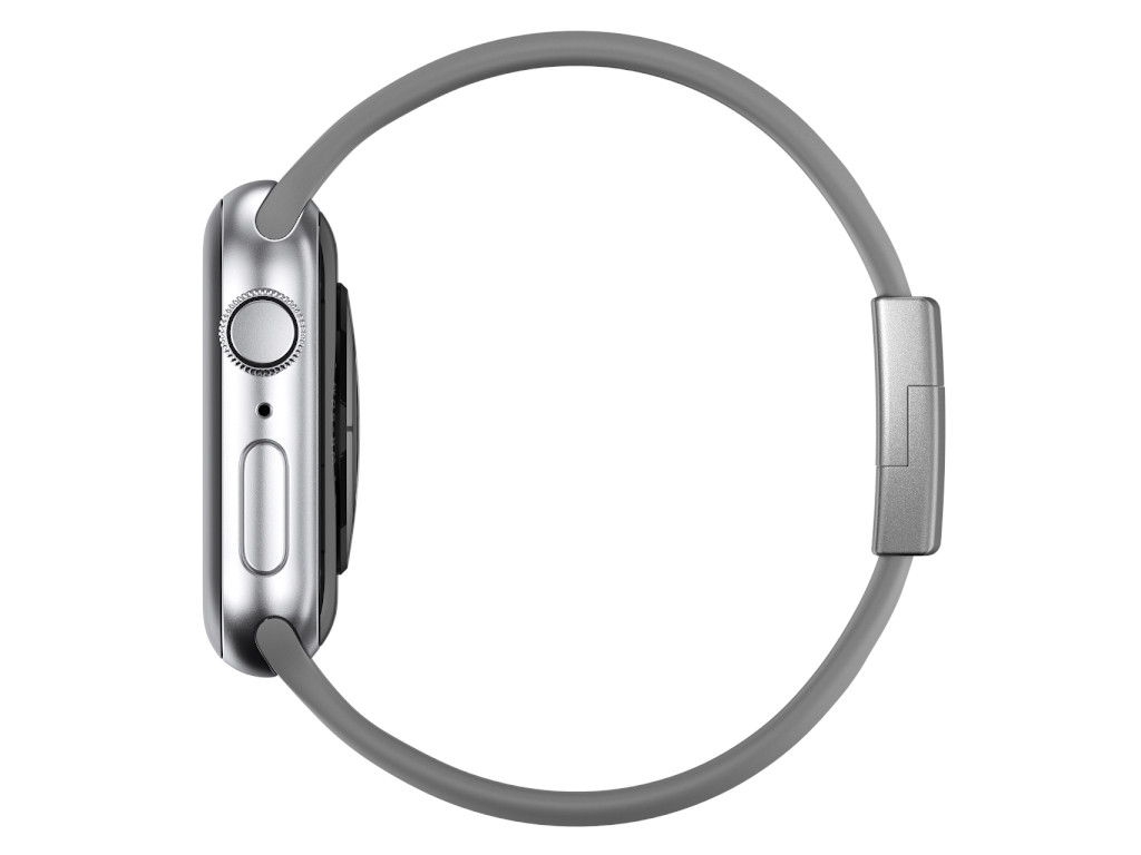 xMount@Strap Apple Watch band grey aluminum close silver